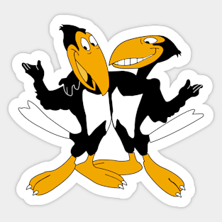 Heckle and Jeckle Sticker